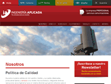 Tablet Screenshot of ingenieria-aplicada.com.ar